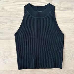 house of harlow black high neck tank